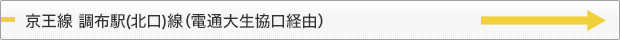 京王線 調布駅（北口）線（電通大生協口経由）