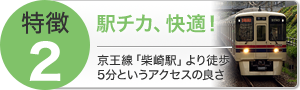 駅チカ、快適！