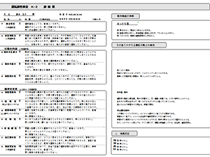 運転適性検査 K-2 診断表